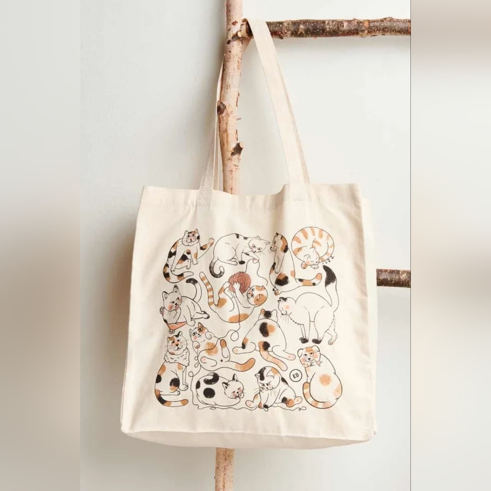 EBX Catitude Canvas Tote Bag